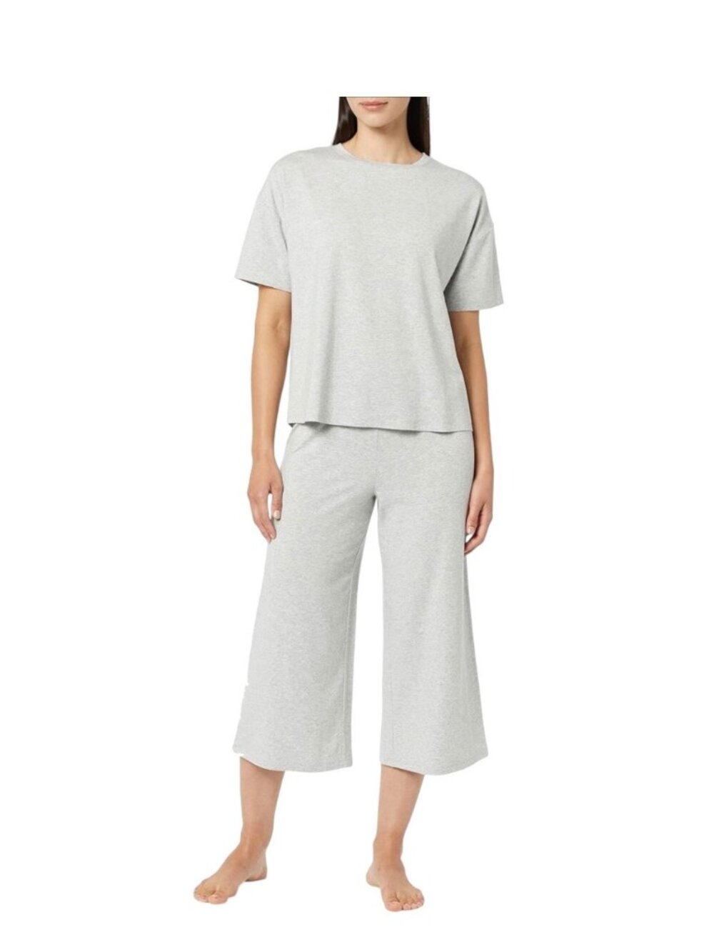 Boutique 2 Piece Lounge/Pajama Set Gray Size XXL NWT Neutral Athleisure Casual